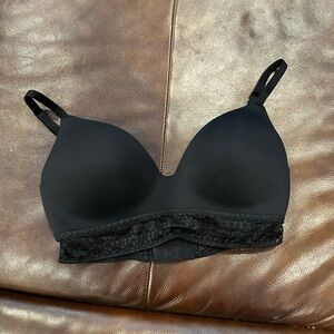 Victoria's Secret Black Lace Trim Bra